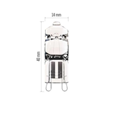 Žárovka halogenová JC G9 25W EMOS ZE0304