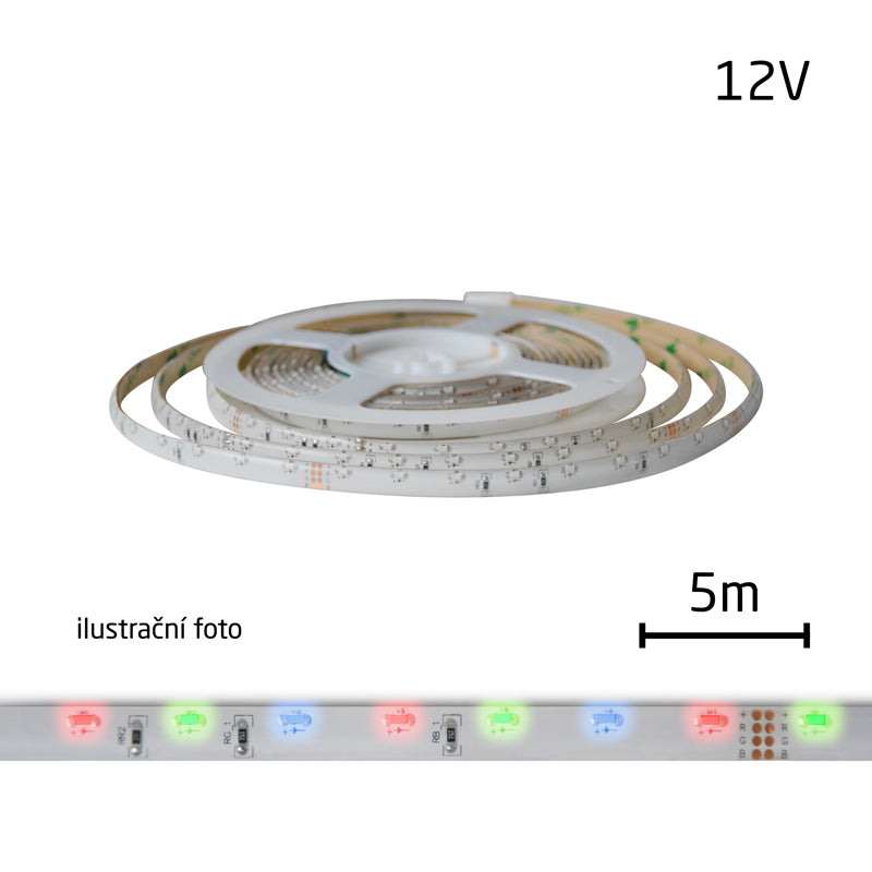 LED pásek 12V 335 (boční)  60LED/m IP20 max. 4.8W/m R-G-B multicolor (1ks=cívka 5m)