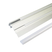 AL profil Stair pro LED pásky, s plexi, 1m