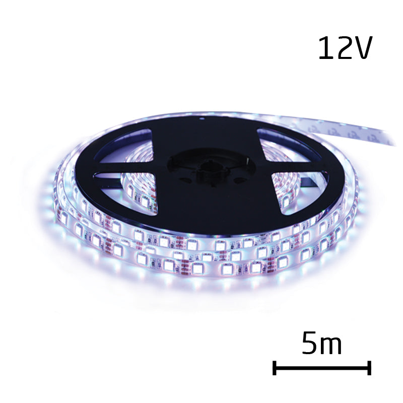 LED pásek 12V 2835  120LED/m IP65 max. 12W/m bílá studená (cívka 5m) zalitý GETI