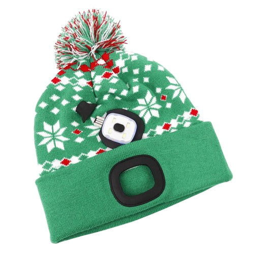 Čepice s čelovkou STREND PRO 3133310 X-mas nabíjecí