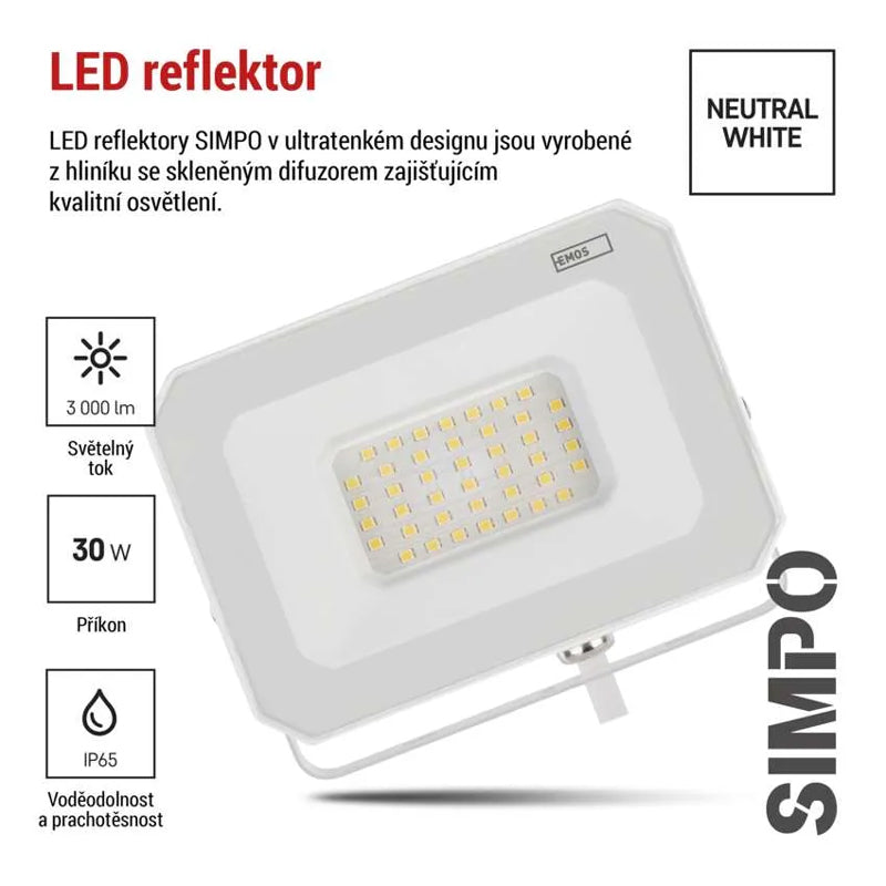 LED reflektor EMOS ZS2233W Simpo 30W