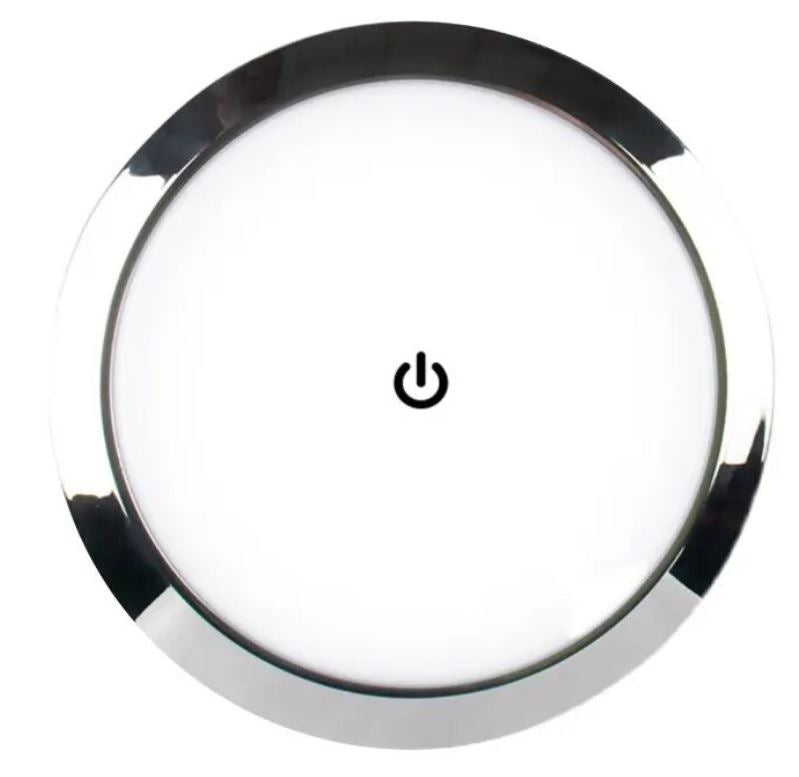 LED podhledové světlo do karavanu s dotykovým vypínačem 12-24V - 15cm