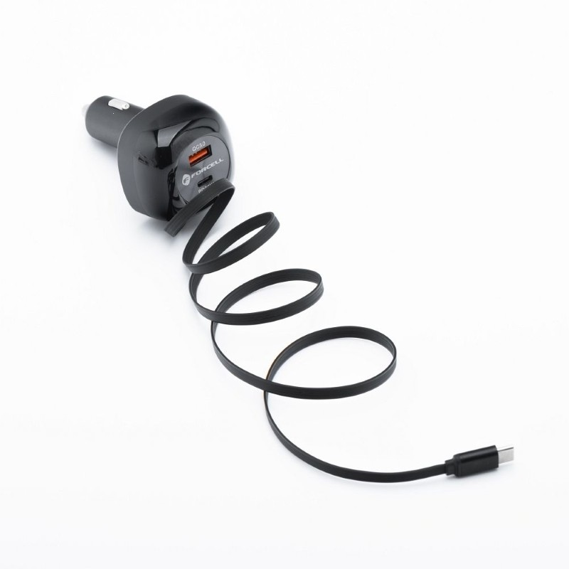 Autoadaptér USB FORCELL  F-Energy Alu