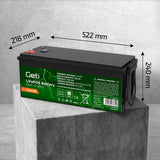 Baterie LiFePO4 12,8V 200Ah GETI GBLE-12-200D displej