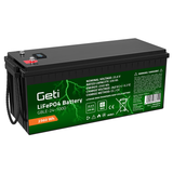 Baterie LiFePO4 25,6V 100Ah GETI GBLE-24-100D displej