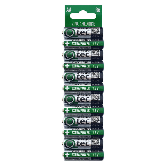 Baterie AA R6/UM3 Extra power Zn-Cl QTEC P1472 12ks / blistr