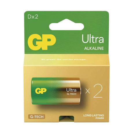 Baterie D (LR20) alkalická GP Ultra 2ks