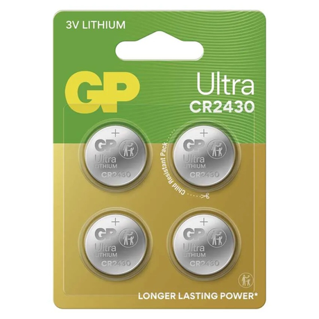 Baterie CR2430 GP Ultra lithiová 4ks
