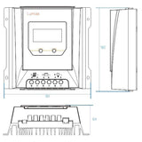 Solární regulátor MPPT Lumiax MT3075-BT, 12-24V/30A, bluetooth