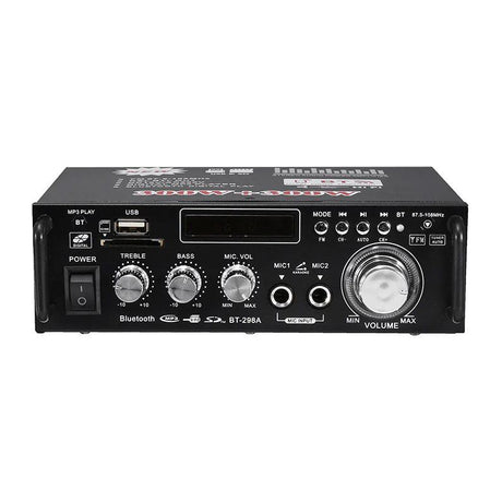 Zesilovač, rádio, bluetooth, přehrávač MP3, karaoke BT-298A