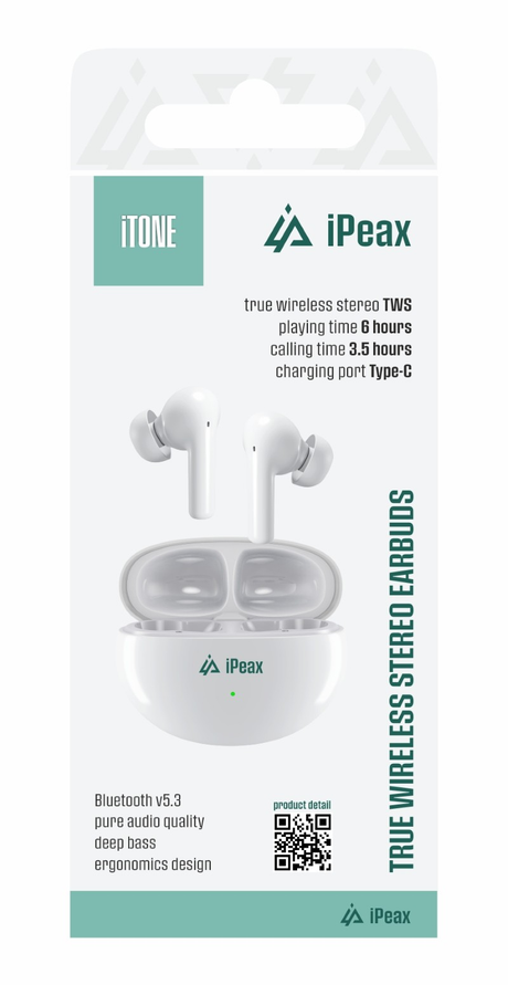Sluchátka Bluetooth iPEAX iTONE White