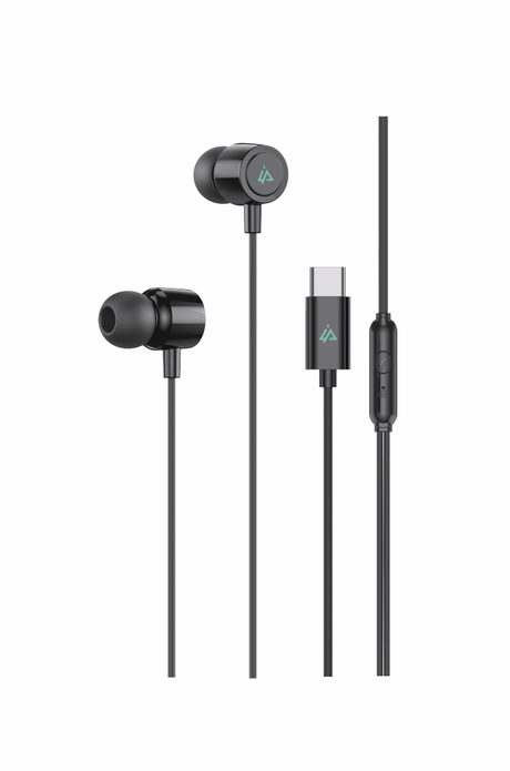 Sluchátka iPEAX 90010135 USB-C Black