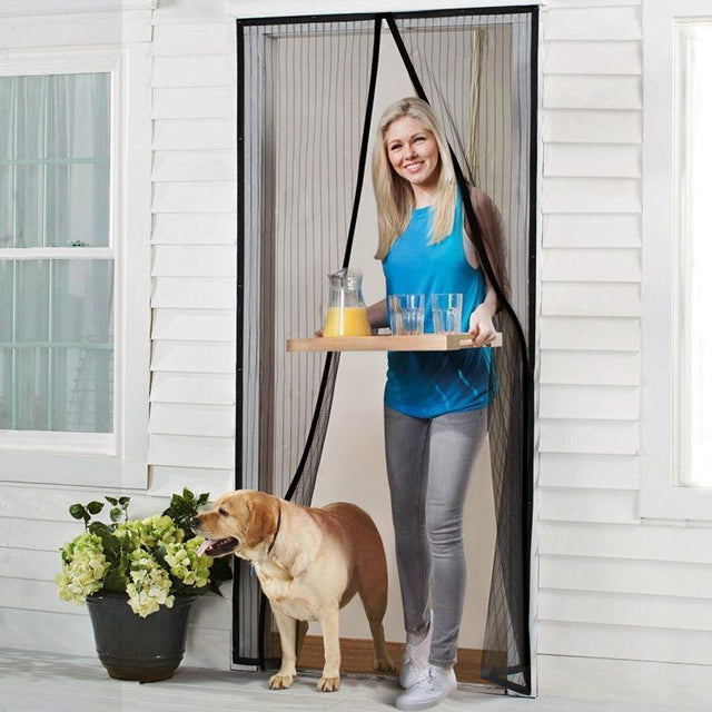 Síť proti hmyzu na dveře 210 x 101cm černá 4L