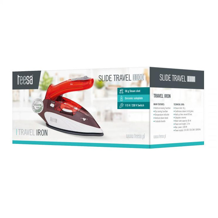 Žehlička TEESA Slide Travel 1100