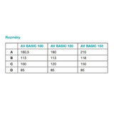 Ventilátor stěnový axiální AV BASIC 100 standard HACO 905