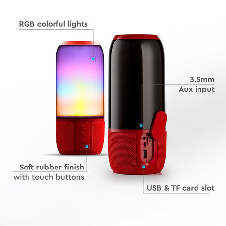 Reproduktor Bluetooth V-TAC VT-6211 Red