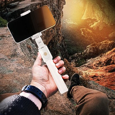Selfie držák se stativem K07 bílý