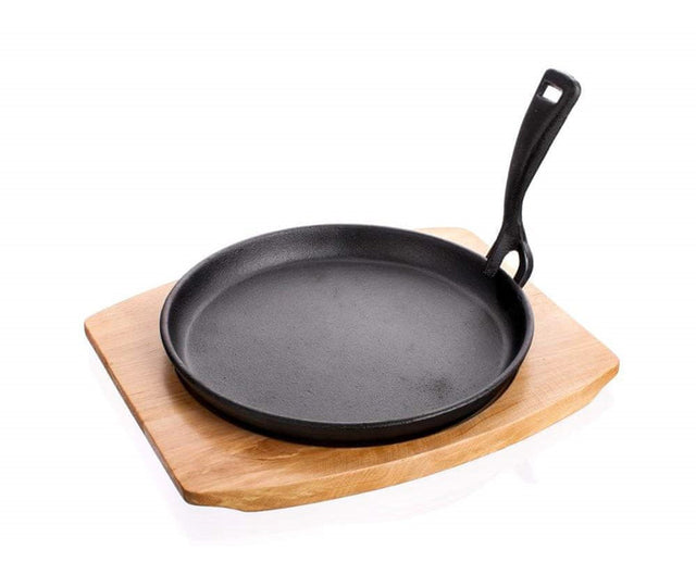 Pánev na dřevěném prkénku BANQUET Grada 22cm