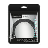 Kabel KRUGER & MATZ KM1260 Basic USB-C/USB-C 1m Black