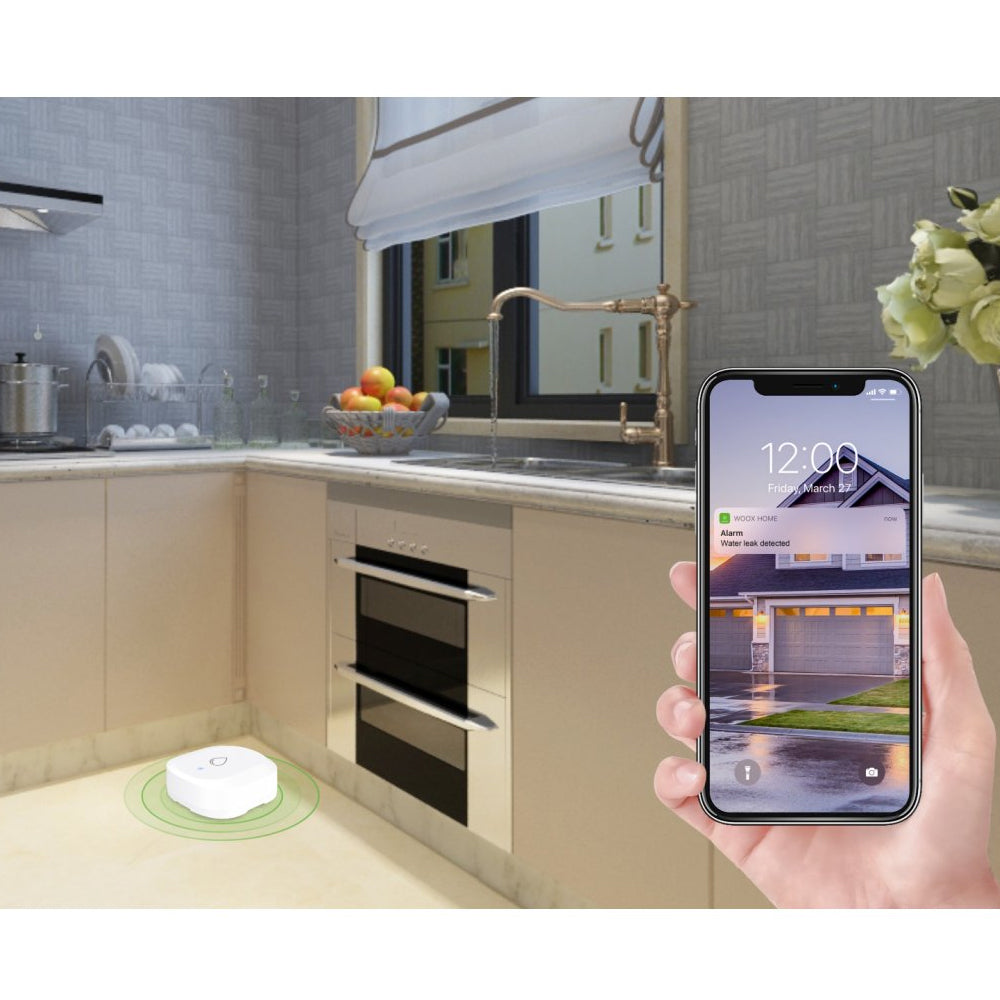 Smart detektor úniku vody WOOX R7050 ZigBee Tuya