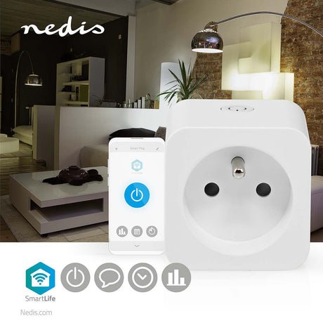 Smart zásuvka NEDIS WIFIP121EWT WiFi Tuya