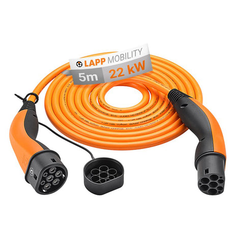 Kabel nabíjecí Helix LAPP 61798 typ 2 22kW 32A 3 fáze 5m pro elektromobily