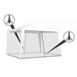 Moskytiéra pro párty stan HAPPY GREEN 590x200cm White 2ks
