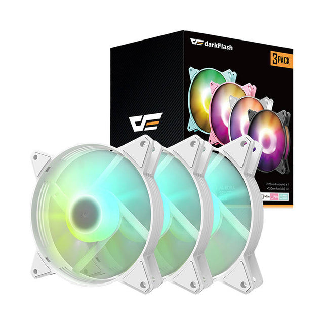 Sada PC ventilátorů DARKFLASH C6 3v1