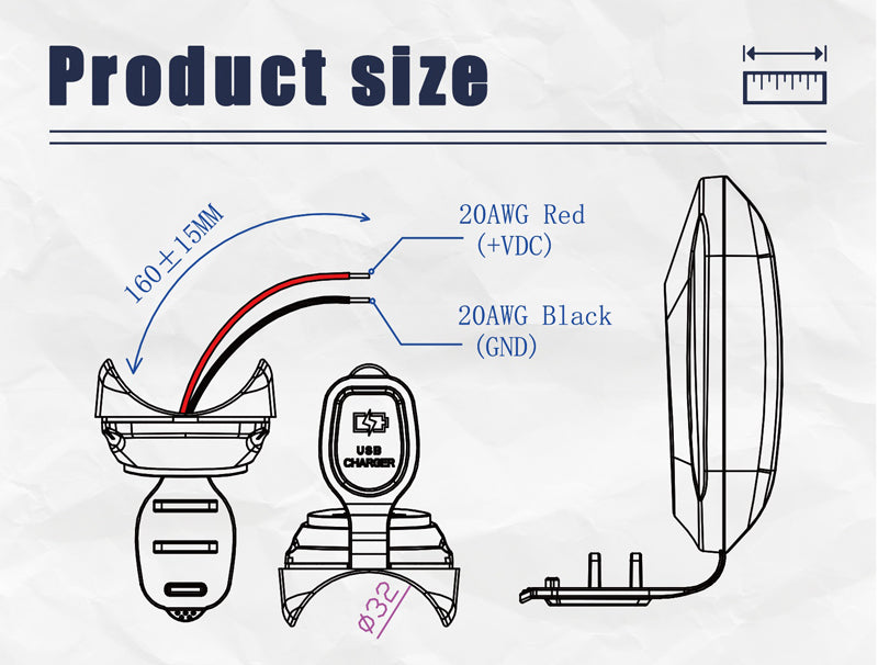 Nabíječka USB STU 34711 pro montáž na povrch