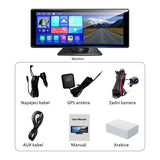 Displej Apple CarPlay / Android Auto CARCLEVER DS-126CAA