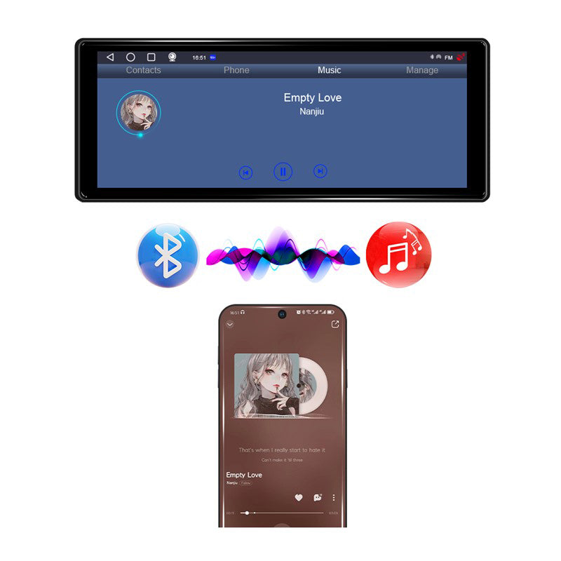 Displej Apple CarPlay / Android Auto CARCLEVER DS-126CAA