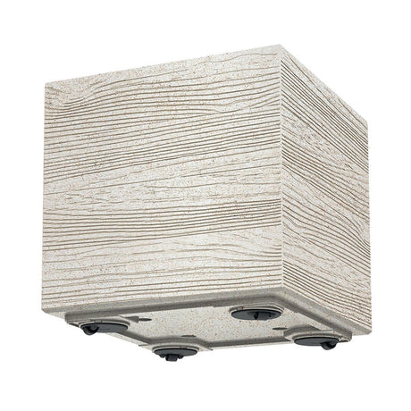 Květináč MADERA SQUARE ECO WOOD bílý 28,8cm