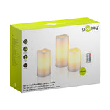 Vosková LED svíčka GOOBAY 74368 sada 3ks