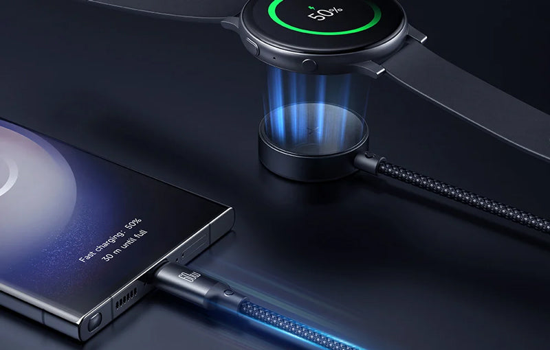 Kabel MCDODO CA-4210 USB-C 1,2m Black + nabíječka na Samsung Watch