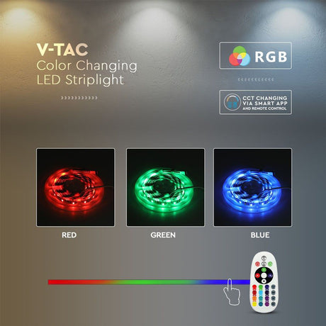 Smart LED pásek IP65 V-TAC VT-5050 54-EU 5m RGB