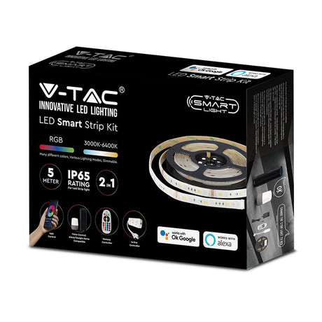 Smart LED pásek IP65 V-TAC VT-5050 54-EU 5m RGB