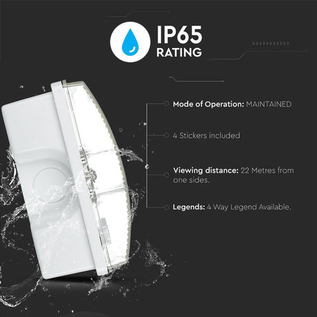 LED nouzové svítidlo s cedulí V-TAC VT-543