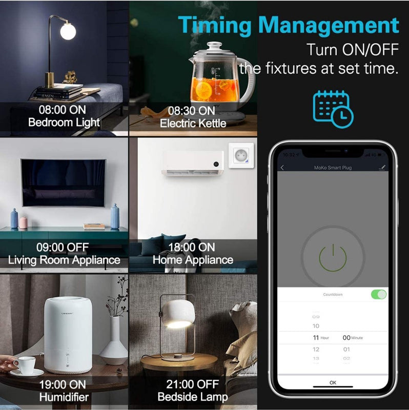 Smart zásuvka IMMAX NEO 07801L ZigBee Tuya