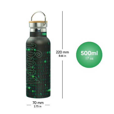 Termoláhev BAAGL Numbers 500ml s bambusovým víčkem