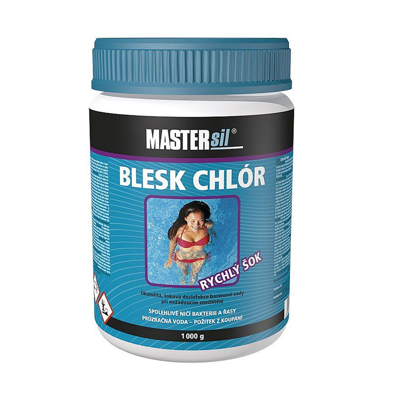 Přípravek pro chlorovou dezinfekci bazénové vody MASTERsil Blesk Chlor 1kg
