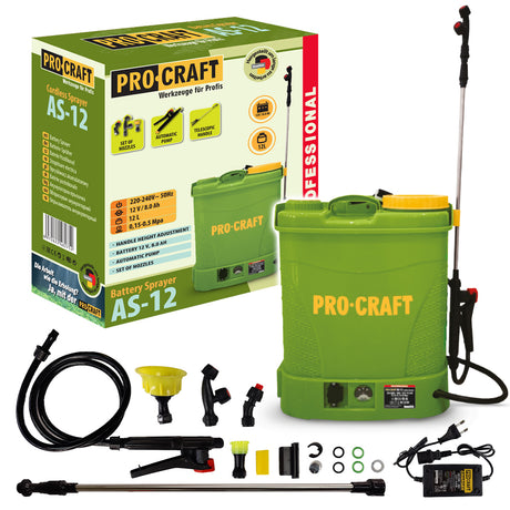 Postřikovač AKU PROCRAFT AS-12