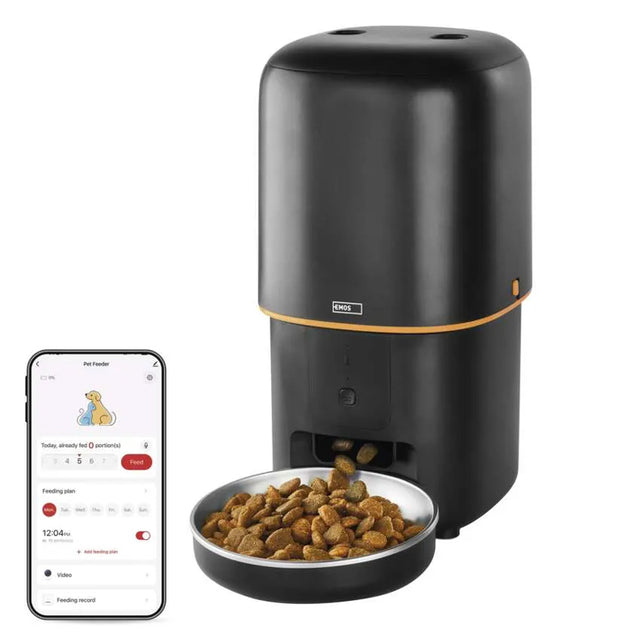 GoSmart dávkovač krmiva EMOS H6002 Pet Care, 4 l, černý, WiFi
