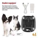 GoSmart dávkovač krmiva EMOS H6004 Pet Care s kamerou, 4 l, černý, Wi-Fi