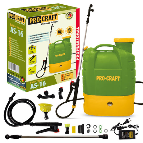 Postřikovač AKU PROCRAFT AS-16