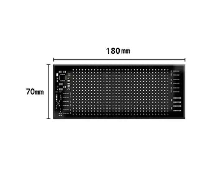 LED matrix panel "Devil eyes" 7 x 18cm