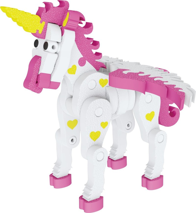 Puzzle 3D jednorožec 69 dílků