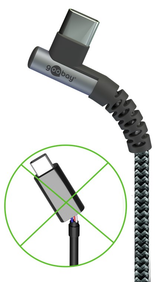 Kabel GOOBAY 64655 USB/USB-C 0,5m Space Grey/Silver