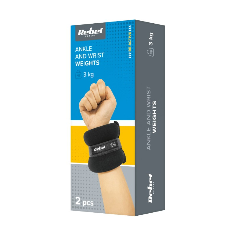 Závaží na kotníky a zápěstí REBEL RBA-3500-3 2x3kg