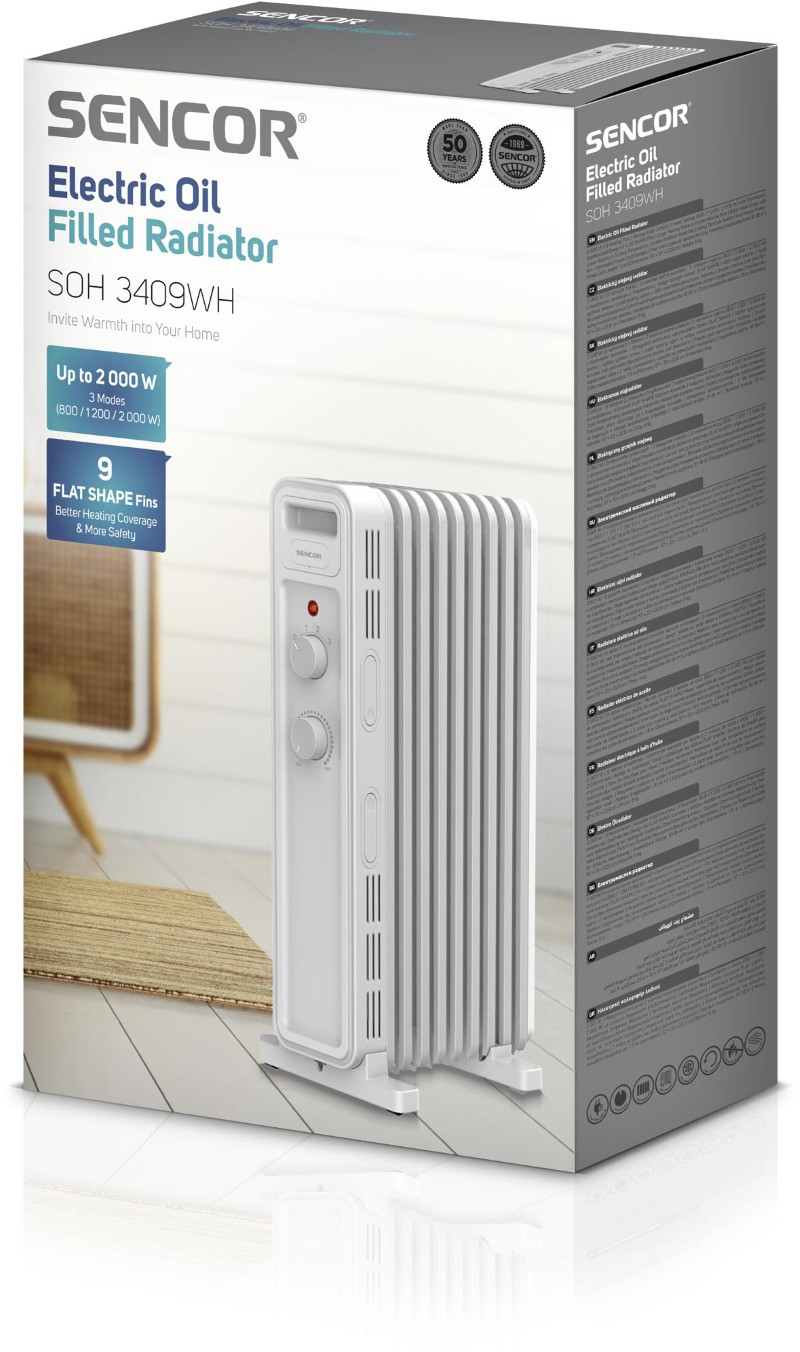 Radiátor olejový SENCOR SOH 3409WH